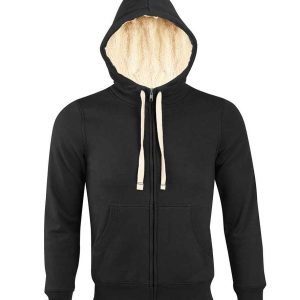 SOL'S Unisex Sherpa Hooded Jacket - Image 1
