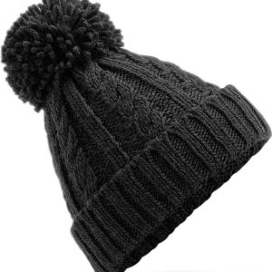 Beechfield Cable Knit Melange Beanie - Image 1