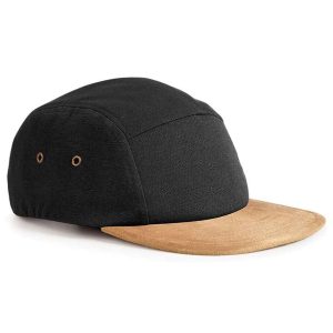 Beechfield Suede Peak 5 Panel Cap - Image 1