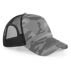 Beechfield Camo Snapback Trucker Cap - Image 1