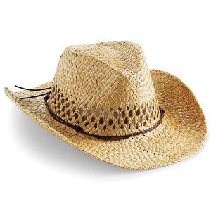 Beechfield Straw Cowboy Hat - Image 1