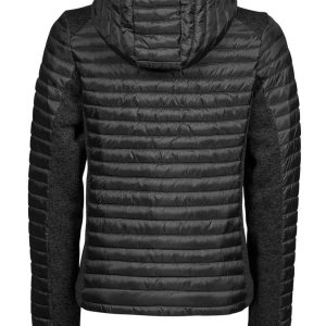 Tee Jays Ladies Crossover Hooded Padded Outdoor Jacket - Image 2