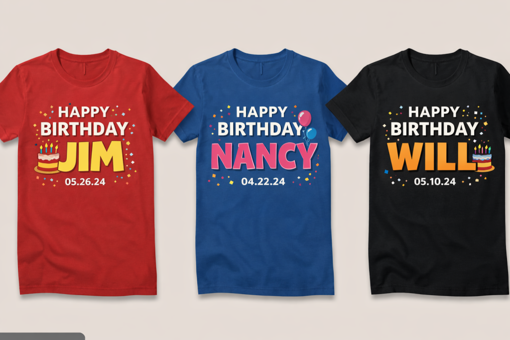Custom Name Birthday Party Shirt Custom Name Birthday Party Shirt