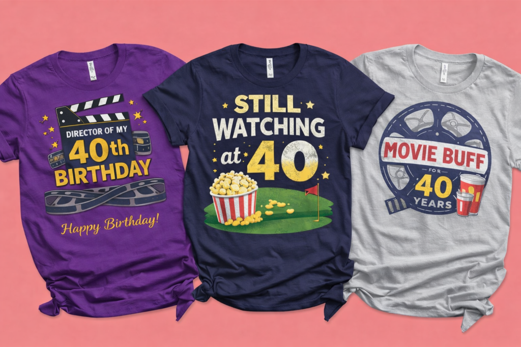 Movie Buff 40 Pop Culture Tee Movie Buff 40 Pop Culture Tee
