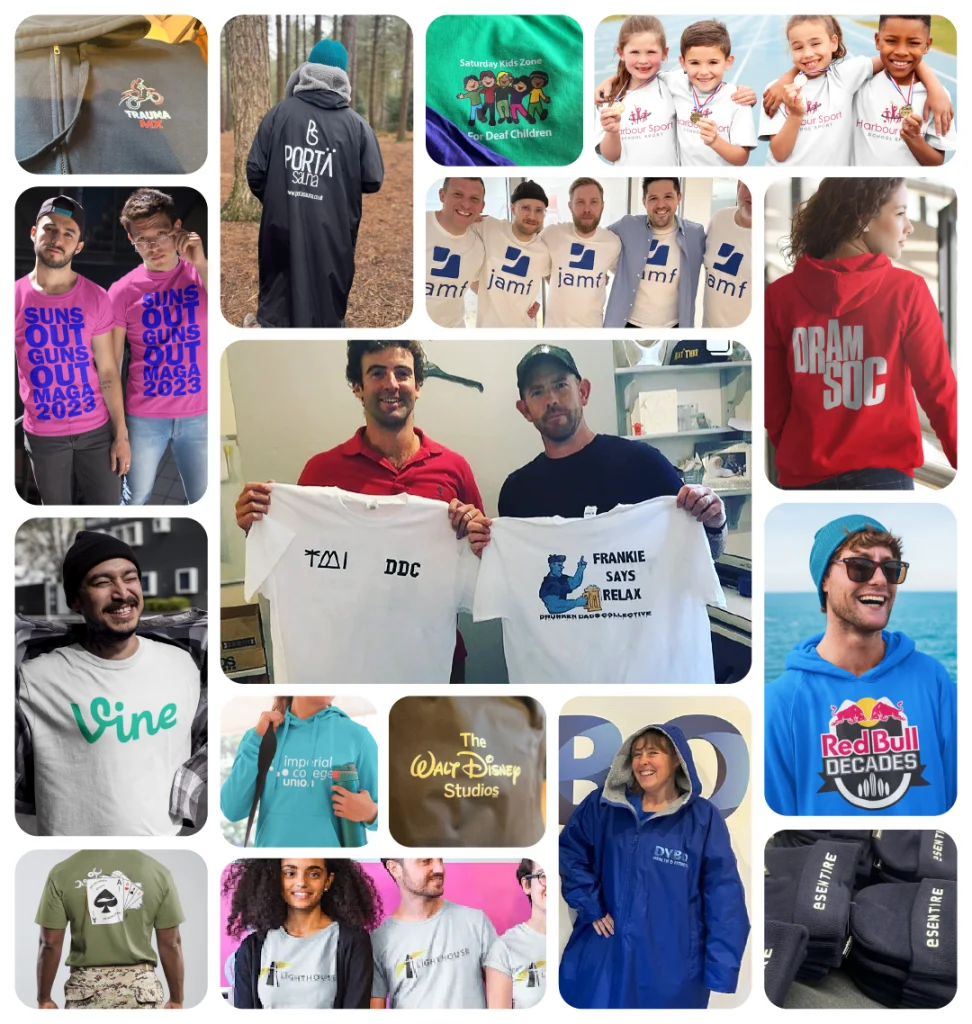 custom t shirt london custom colour