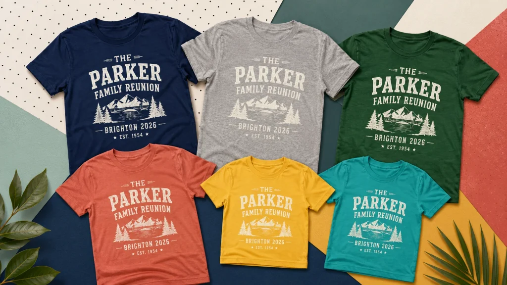 Colour Coded Shirts for Family Branches and Generations – The T Shirt Man | Next Day T Shirt Printing & Custom Hoodies Colour Coded Shirts for Family Branches and Generations