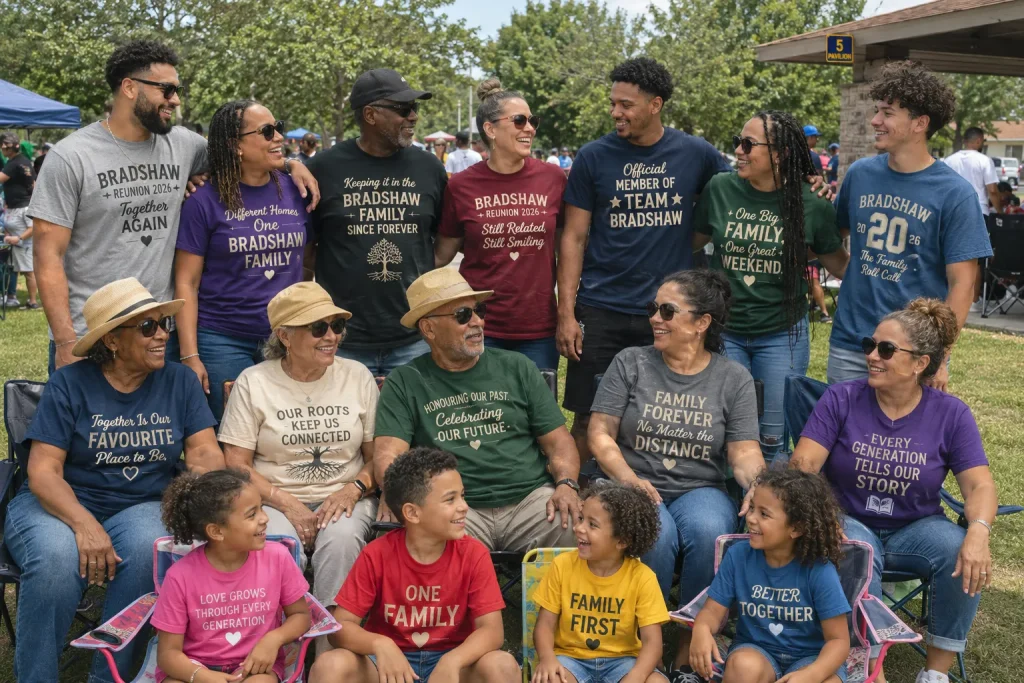 Funny and Heartfelt Family Reunion Slogans – The T Shirt Man | Next Day T Shirt Printing & Custom Hoodies Funny and Heartfelt Family Reunion Slogans