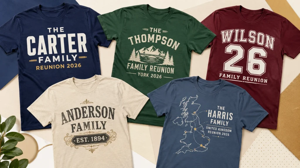 Surname Year and Location Design Ideas – The T Shirt Man | Next Day T Shirt Printing & Custom Hoodies Surname Year and Location Design Ideas
