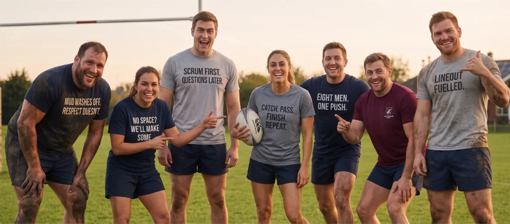 Funny-rugby-t-shirt-slogans-and-position-humour – The T Shirt Man | Next Day T Shirt Printing & Custom Hoodies Funny Rugby T-Shirt Slogans and Position Humour