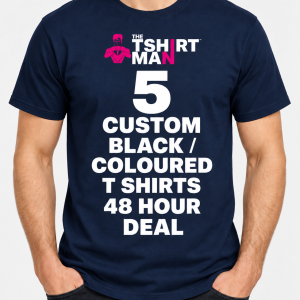 5 Next Day Printed T Shirts