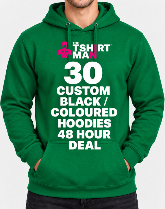 30 custom printed hoodies express printing UK โ The T Shirt Man | Next Day T Shirt Printing & Custom Hoodies 30 custom printed hoodies express printing UK